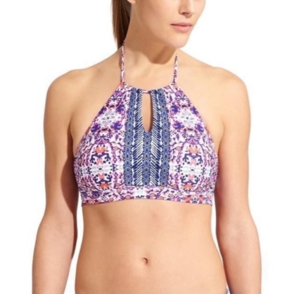 Athleta Ipanema Bikini Top with Solid Blue Bottoms Size Small